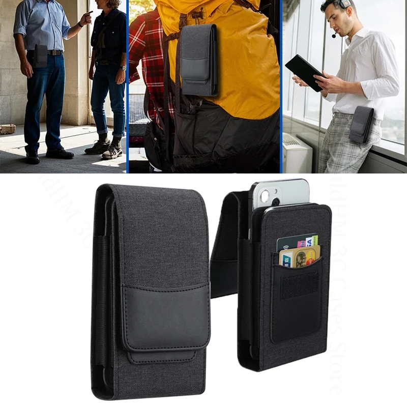 

Nylon Leather Phone Case For OPPO Find X9 Pro X8s+ Plus X7 Ultra Card Packs Holder Phone Pouch Waist Bag Find X8 X7 X6 X5 X3 Pro