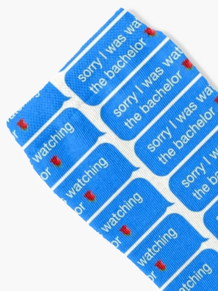 Sorry I Was Watching the Bachelor Meme iMessage Socks Wholesale winter set new year Ladies Socks Men's