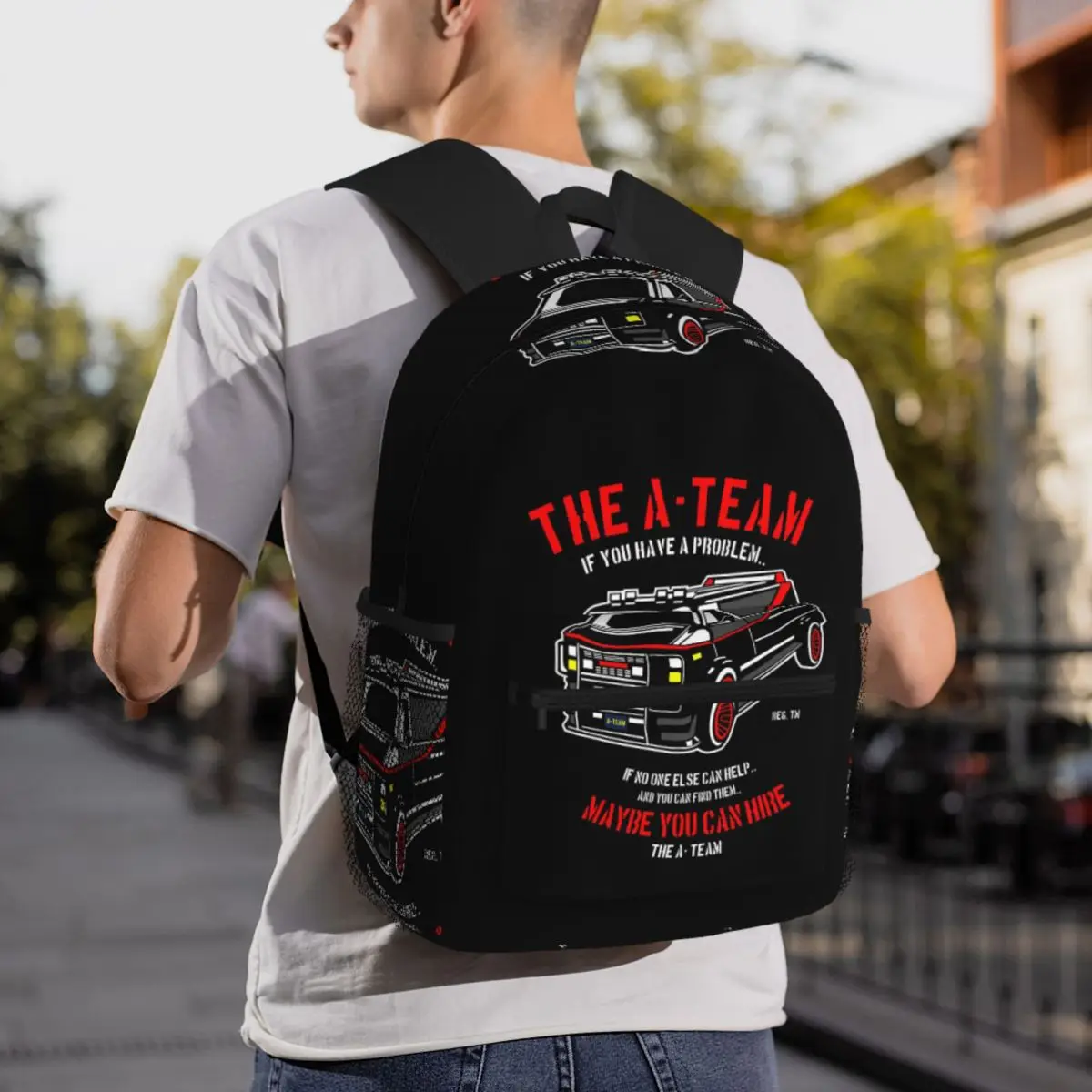 The A Team Backpack Daypack Large Capacity Kids BookBag School Bag Shoulder Bags for Men Women