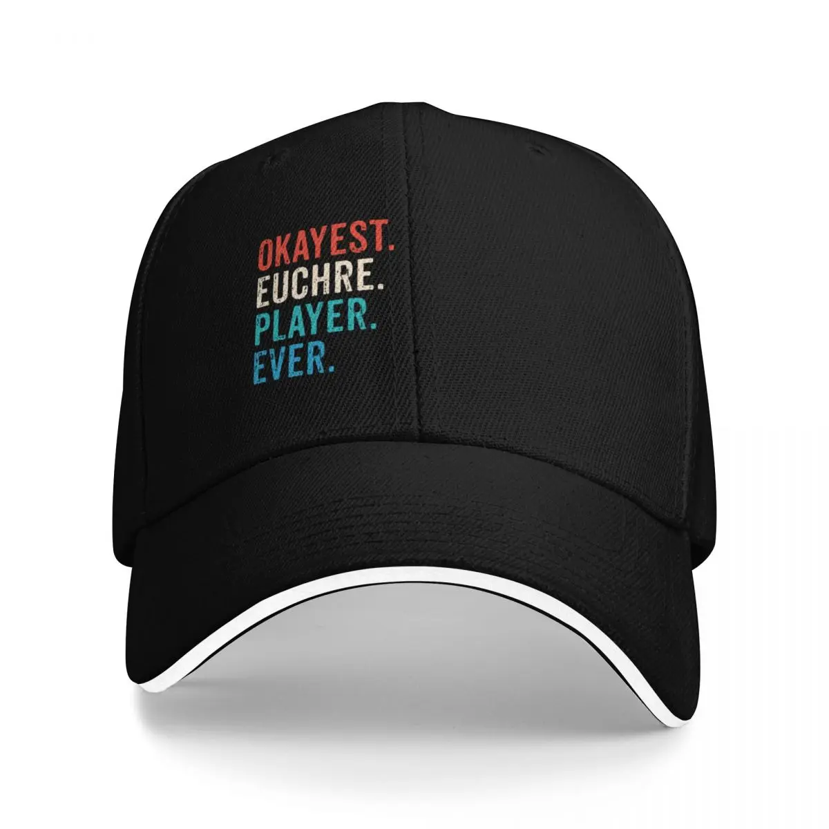 

Okayest Euchre Player Ever - Euchre Card Gift Baseball Cap birthday Visor designer cap Mens Caps Women's