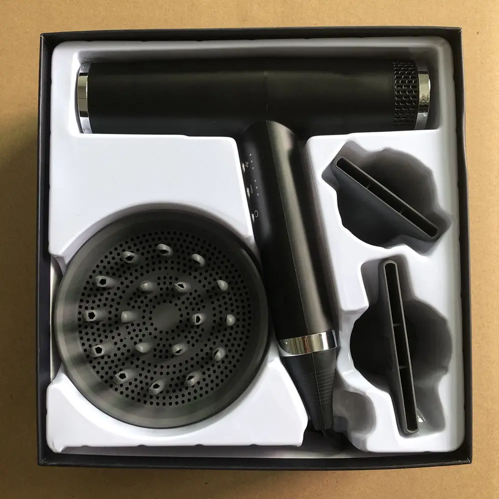 مجفف يد سلبي 110000 دورة في الدقيقة للشعر درجة حرارة ثابتة ساخن وبارد عالي الطاقة عالي السرعة مجفف شعر احترافي