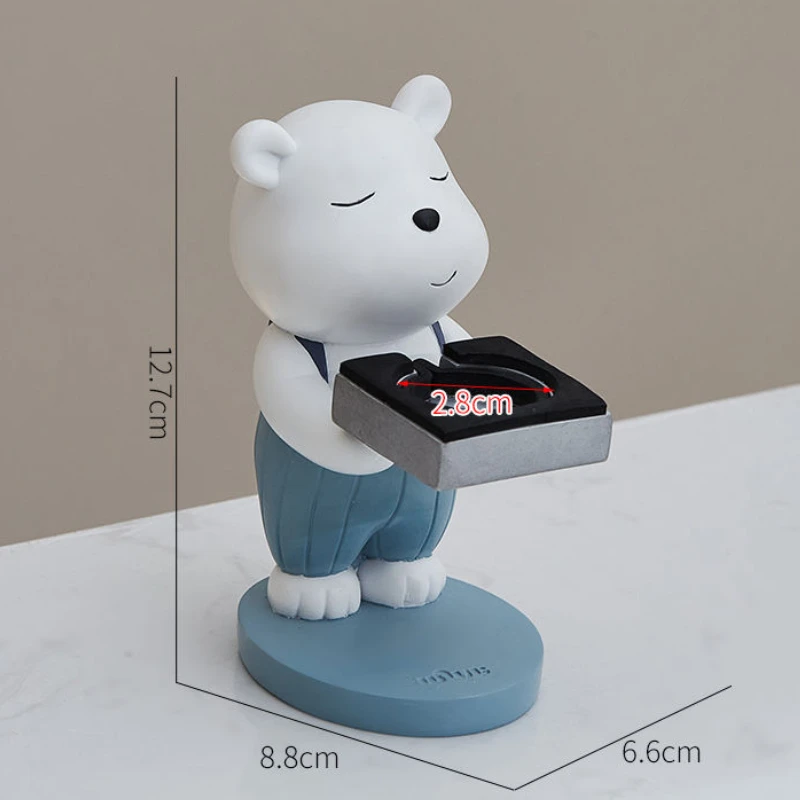 Creative Cute Bear for Apple Watch Stand Ornament for IWatch Charging Base Dock Station Office Desk Dormitory Bedroom Decor