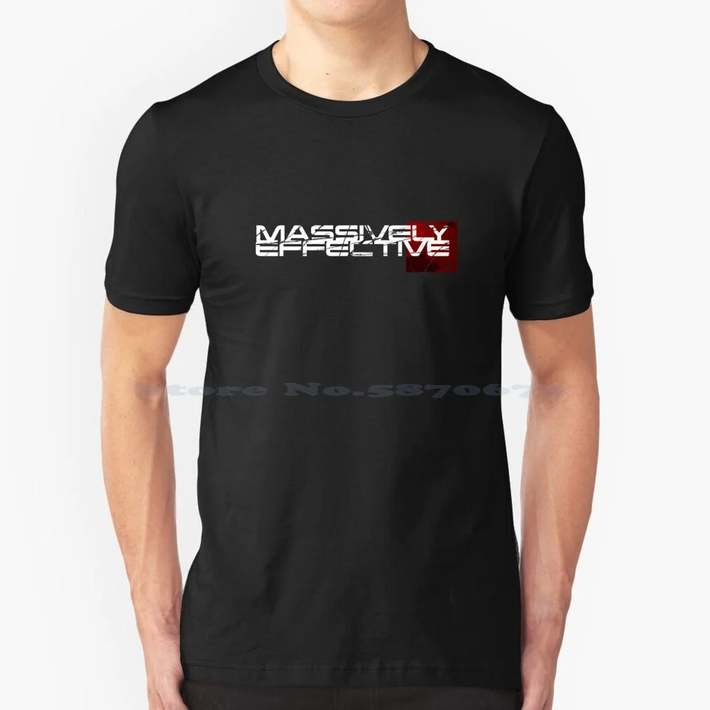 Massively Effective T Shirt 100% Cotton Tee Video Games Gaming Nerds Geeks Epic Massively Effective Mass Effect Memes Parody