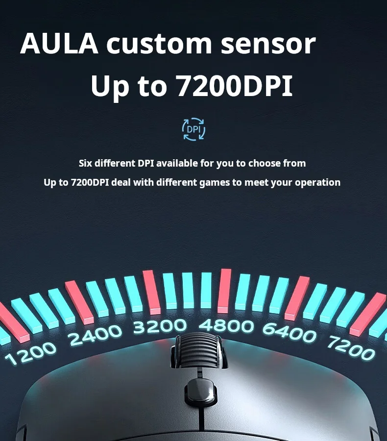 AULA S35 Wired Gaming Mouse 1000HZ Rate of Return Macro Programming Drive Ergonomic Esports Peripherals