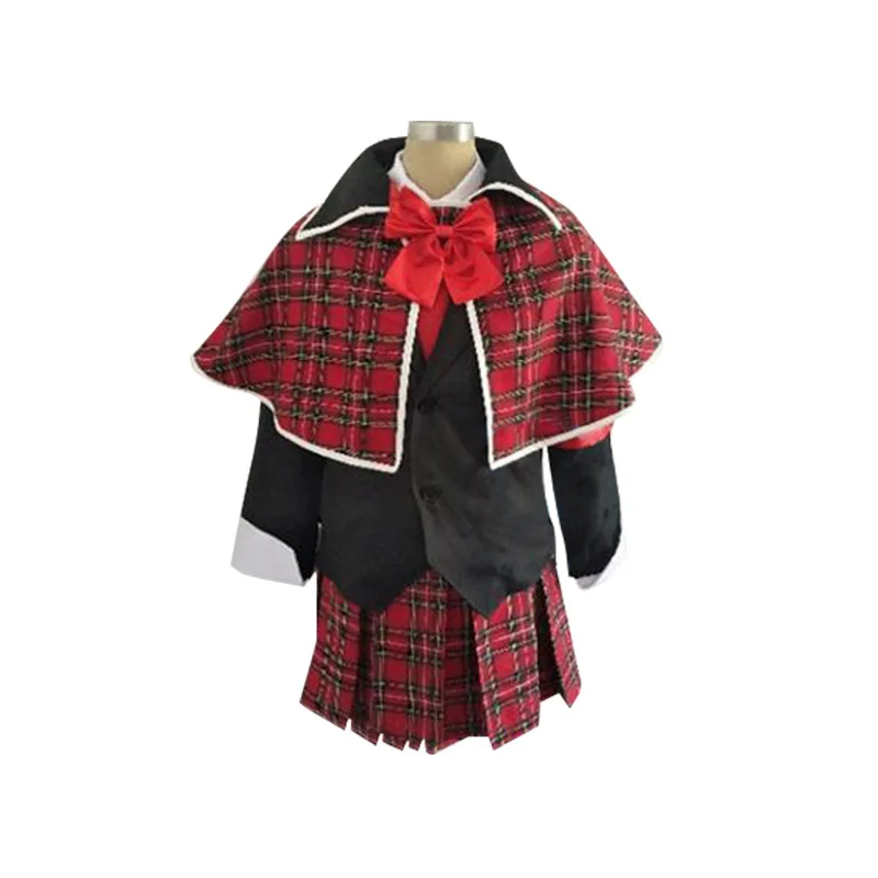 Anime Shugo Chara Hotori Tadase Fujisaki Nagihiko Nadeshiko Cosplay Costume Blue Red Checkered School Uniform Set Halloween Suit