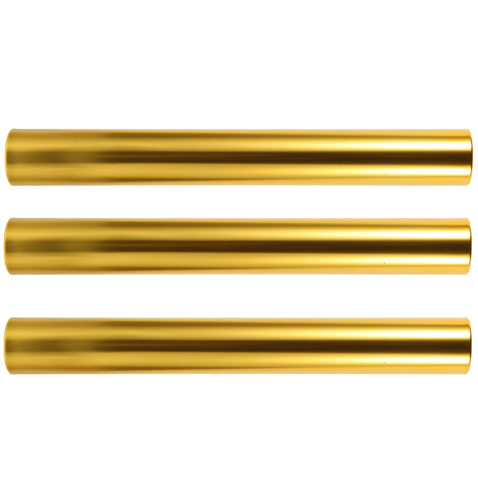 

3pcs Relay Aluminum Alloy 38cm Smooth Grip Race Running Sticks Kids Sports Equipment Reusable