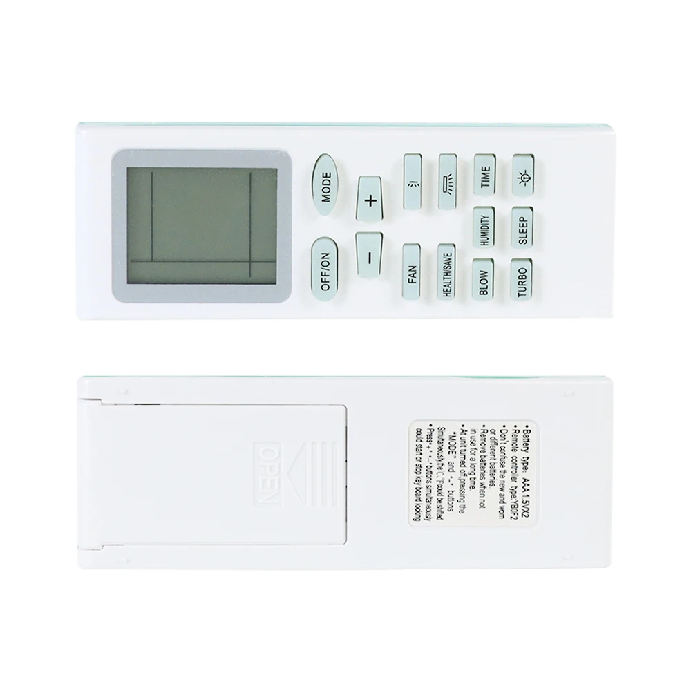 For YBOF YB1FA YB1F2 YBOF2 Universal Air Conditioner Remote Control Replacement