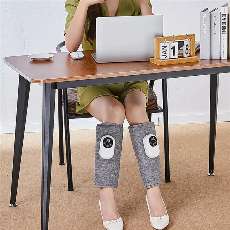 AB33-Red Light Therapy Leg Massage Air Compression Massage With Heat For Pain Relief 3 Intensities 3 Modes Relax Muscles 1PC