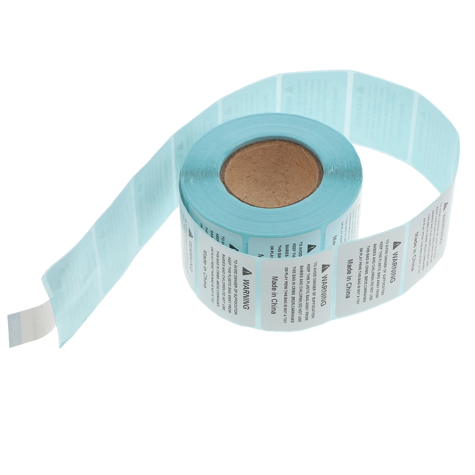 

800 Pcs Packaging Bags Warning Label Suffocation The Sign Choking Self-adhesive Sticker Packing White Child