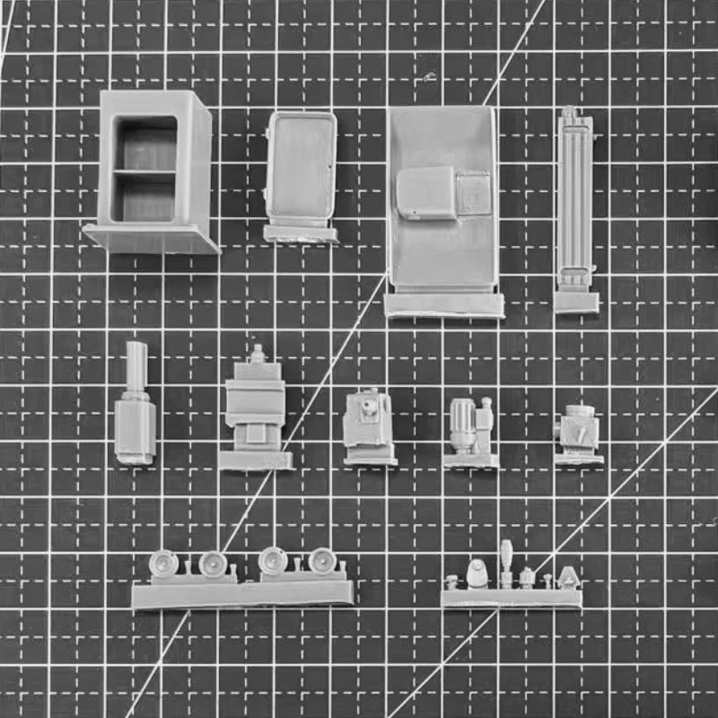 Schaal 1/35 gegoten harsmodelkit Militaire kampproductiemachine heeft zelfmontage en kleuren nodig Geen stickers