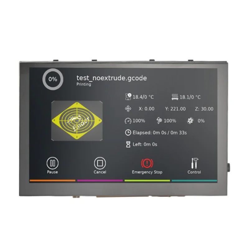 

HJ-Klipper Экран 5-дюймовый совместимый сенсорный экран для 3D-принтера Mellow Fly3d для аксессуаров Raspberry Pi