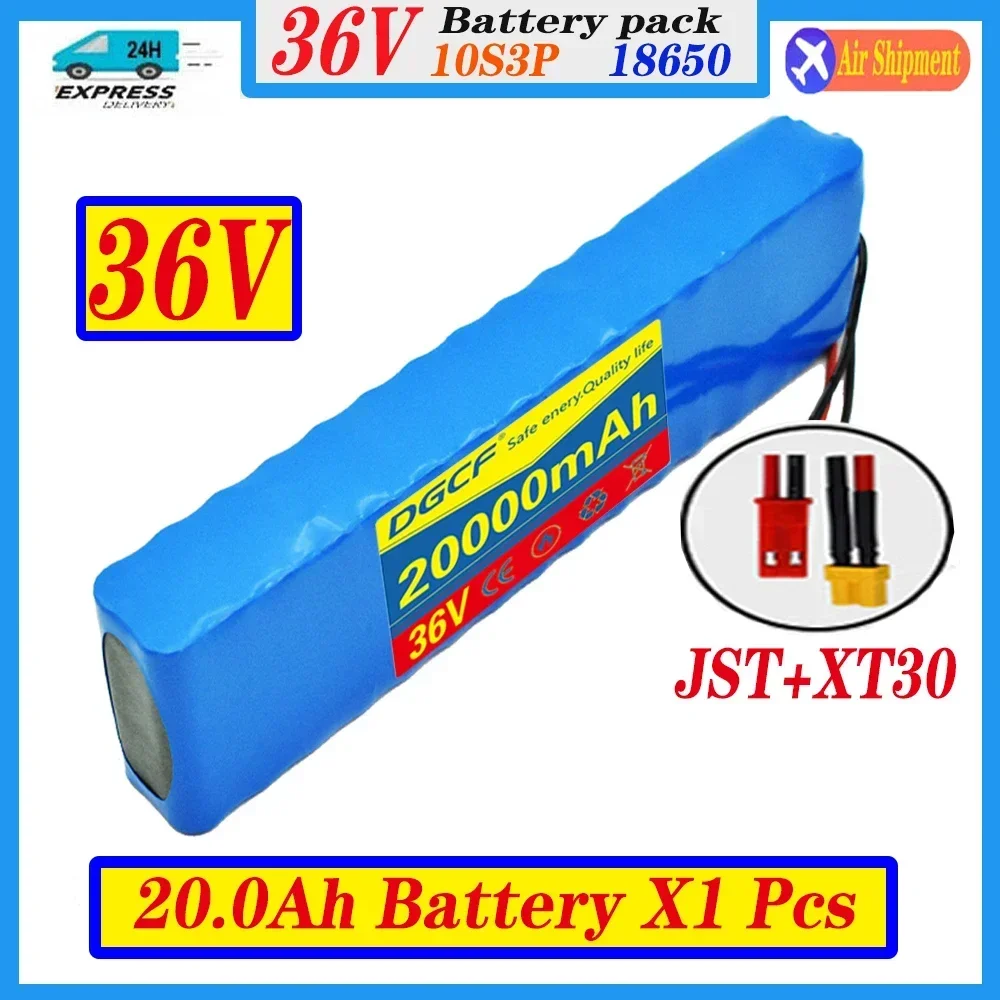 

10S3P 18650 Rechargeable 36V 20Ah Lithium Battery Pack 1000W Power Modified Bicycle electric scooter Vehicle BMS +42V Charger