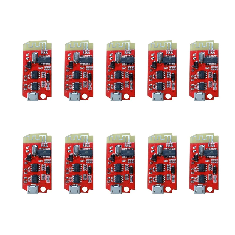 10PCS CT14 Micro 4.2 Stereo Bluetooth Power Amplifier Board Module  DW-CT14 5VF 5W*2 with Charging Port for Refitting Idle Sound