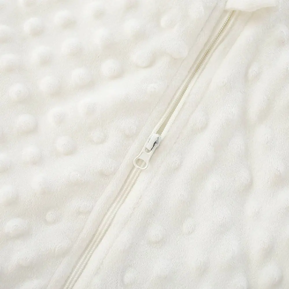Comfortable Bean Velvet Sleeping Bag Two Way Zipper Sleeveless Sleeping Sack Sleep Blanket Unisex