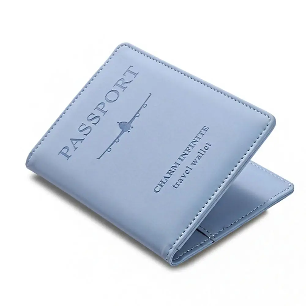 

With RFID PU Leather Passport Holder Passport Package Certificate Storage Bag Passport Protective Cover