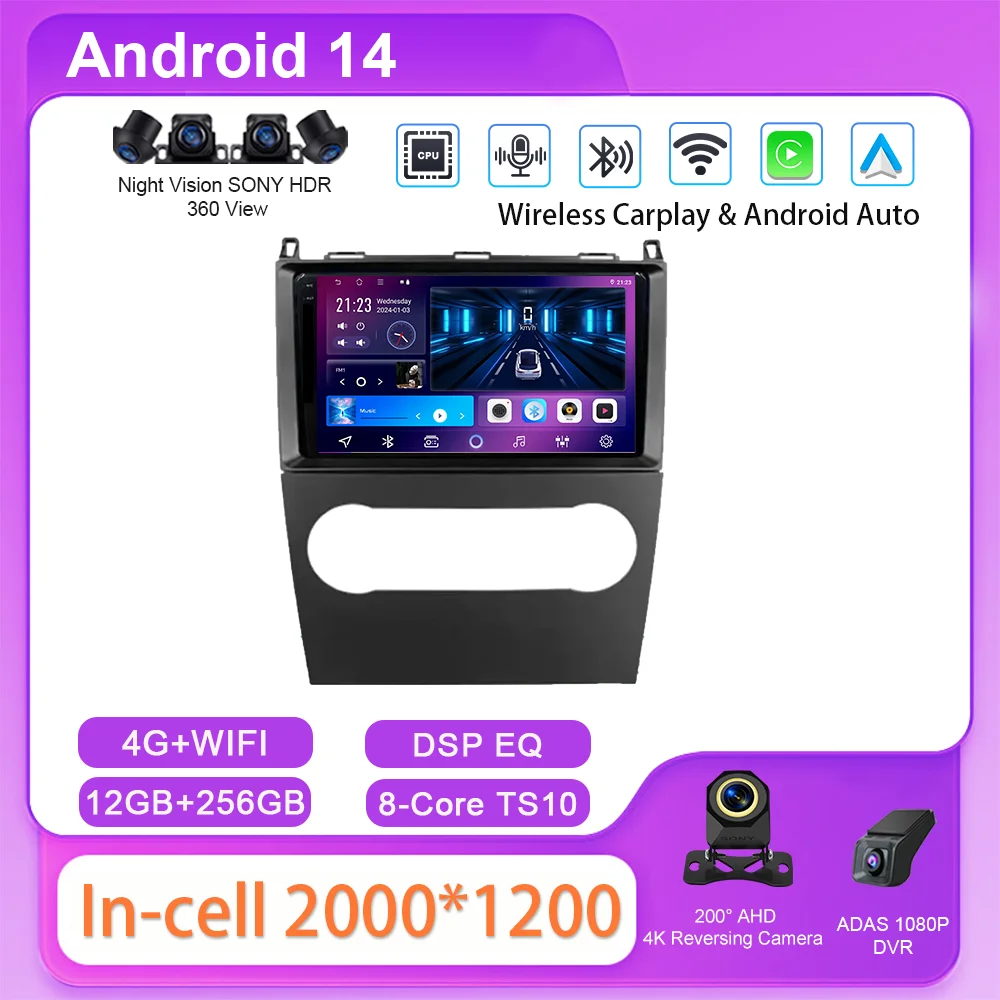 

Android GPS Car For Mercedes Benz B200 A B Class W169 A160 A180 A200 A220 2009 2012 Multimedia Head unit BT Radio Stereo 4G WIFI