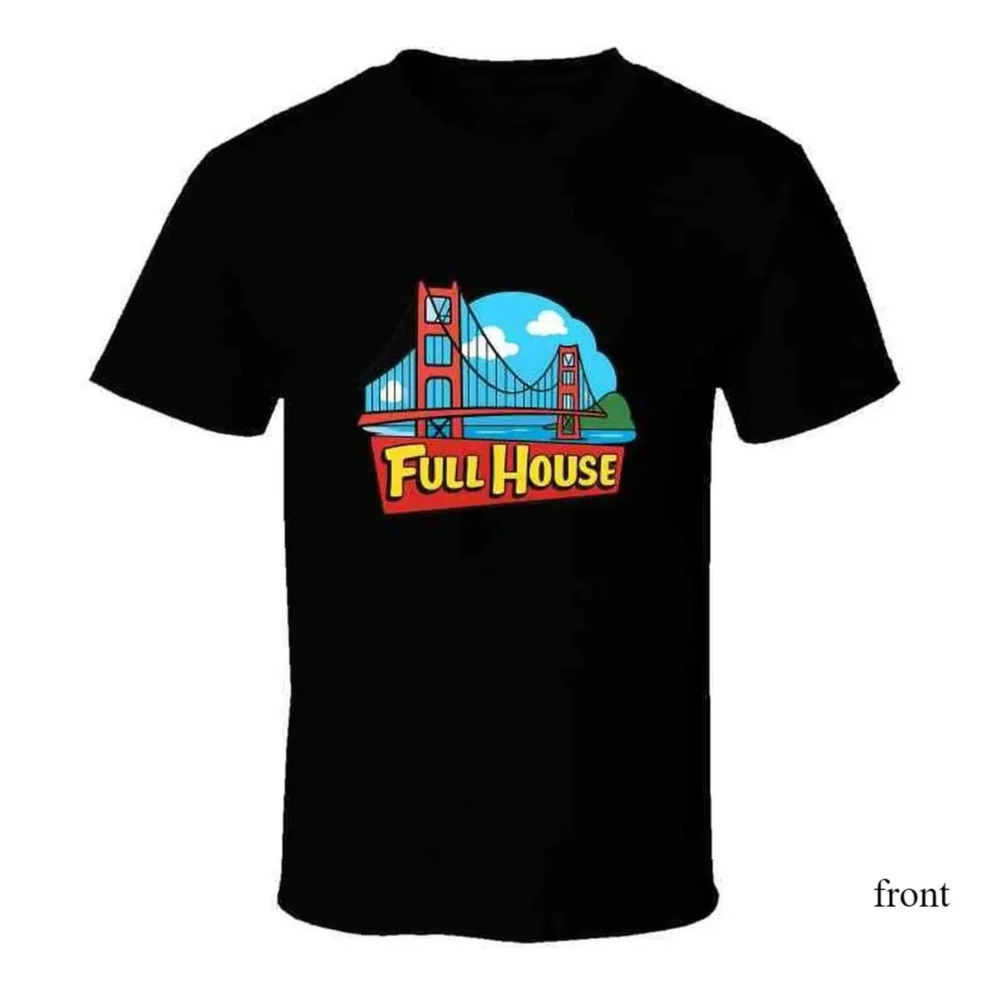 

Vintage Full House 90's Sitcom Logo Retro Tv Show T ShirtT for Fans Unseix Oversize Tee Men Clothing
