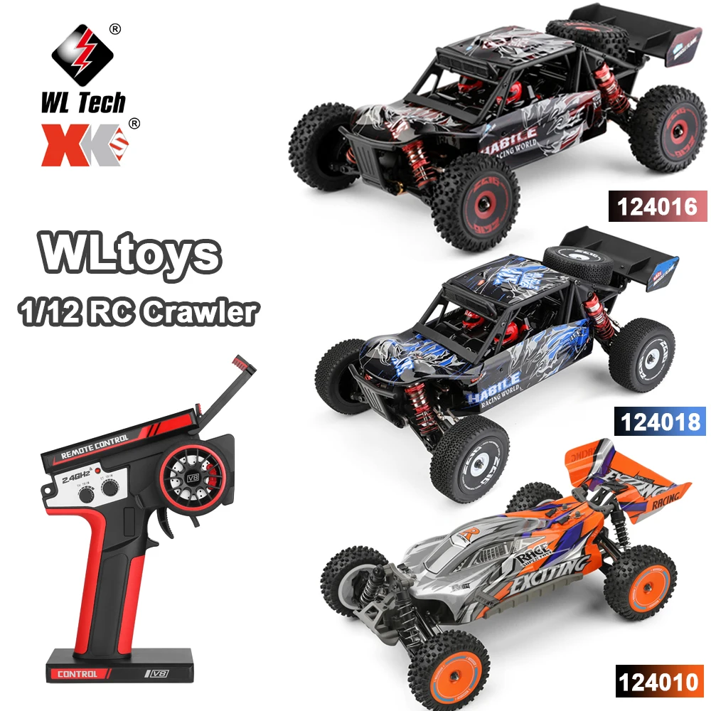 

WLtoys 1/12 RC Гусеничный автомобиль 124010 124016 124018 Высокоскоростной пульт дистанционного управления 4WD Внедорожный дрифт Альпинистский гоночный автомобиль Игрушечные машины