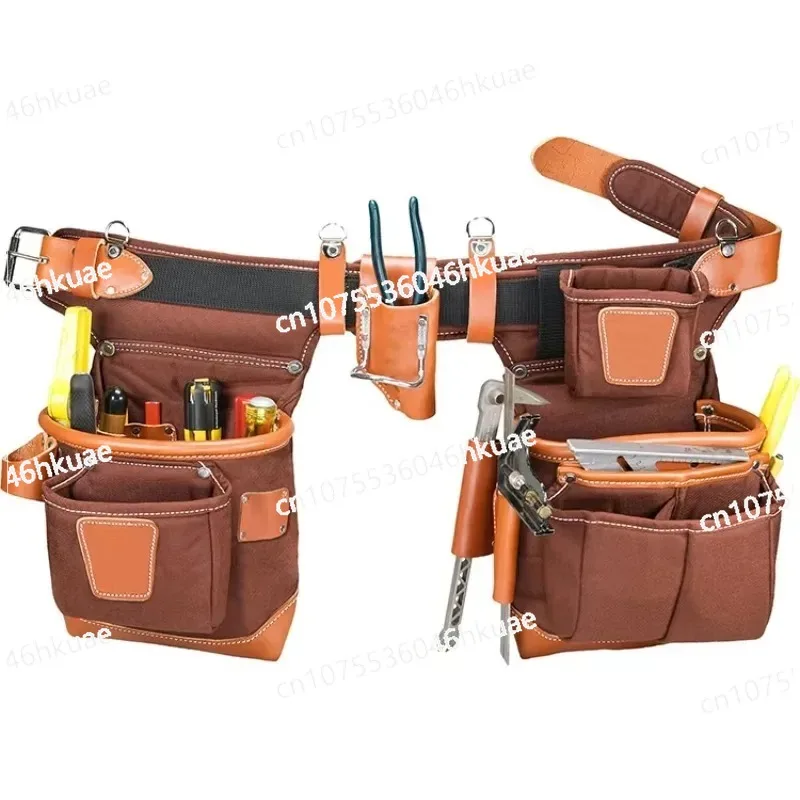 Heavy Duty Leather Small Tool Bag New Design Waterproof Tool Organizer for Electric Tools & Hand Tools