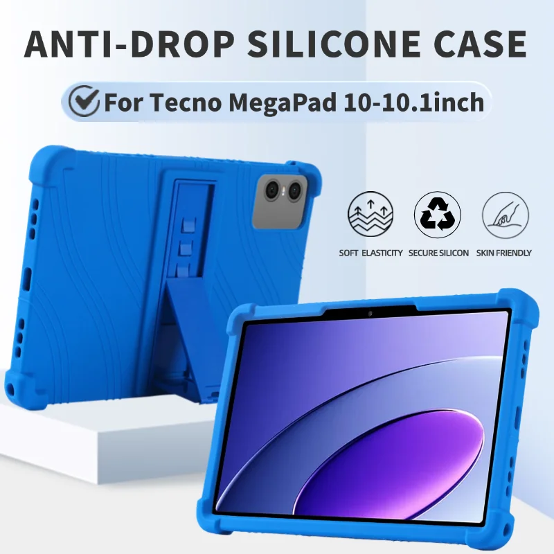 For Tecno MegaPad 10  10.1inch  Tablet PC Case Tablet Shockproof Cover  Soft Silicon Stand Protective Shell