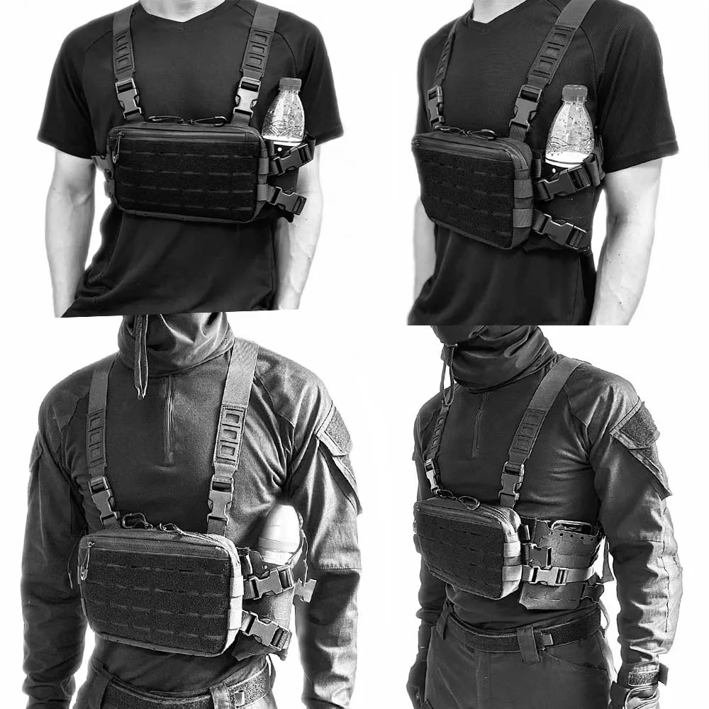 التكتيكية سترة على ظهره توسيع ملحق حقيبة متعددة الوظائف لزجة المياه حزمة اسلكية تخاطب الهاتف الخليوي حقيبة صيد