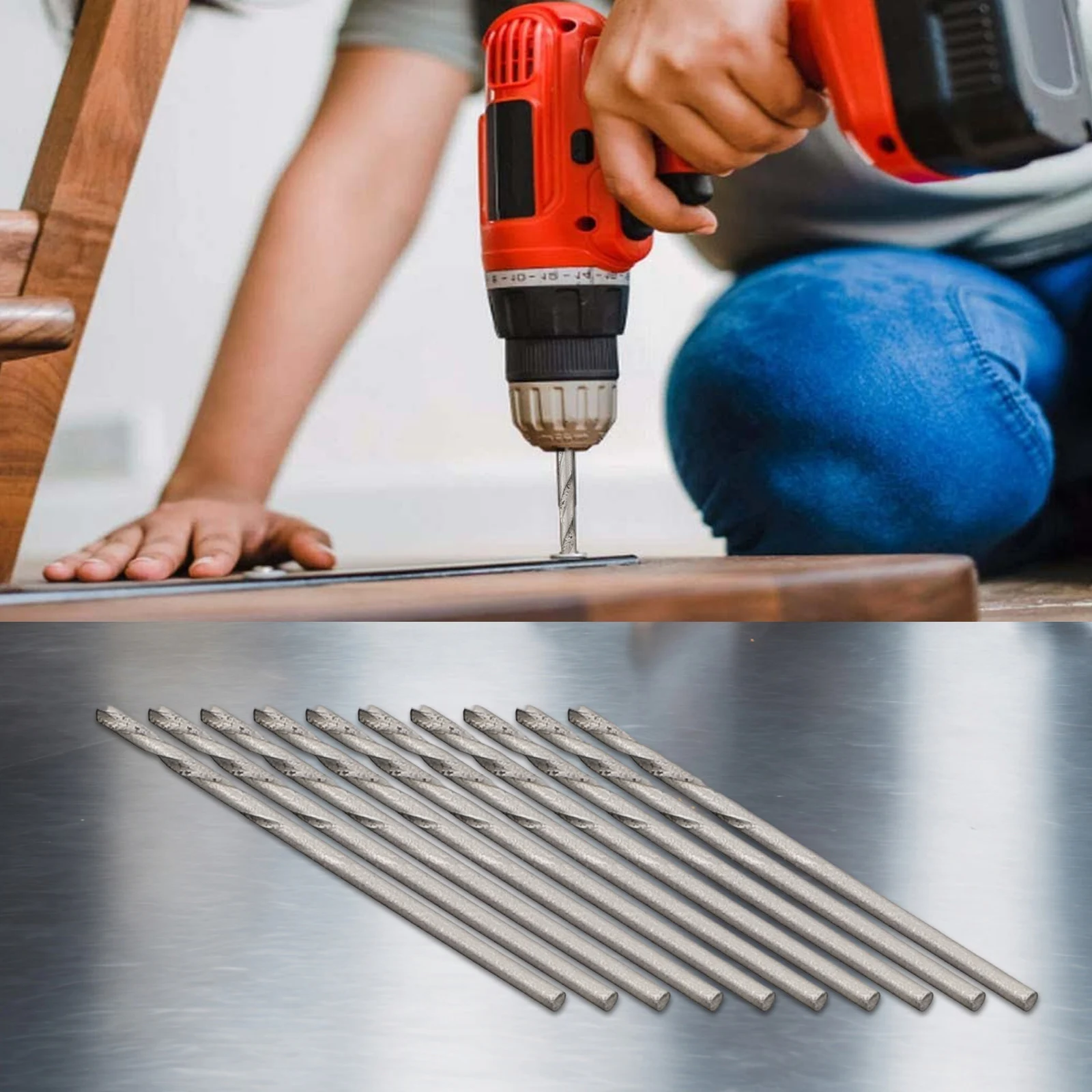 Punte da trapano in acciaio ad alta velocità per alluminio per plastica per legno 10 pezzi 1mm-3.5mm Set vendita calda pratico utile