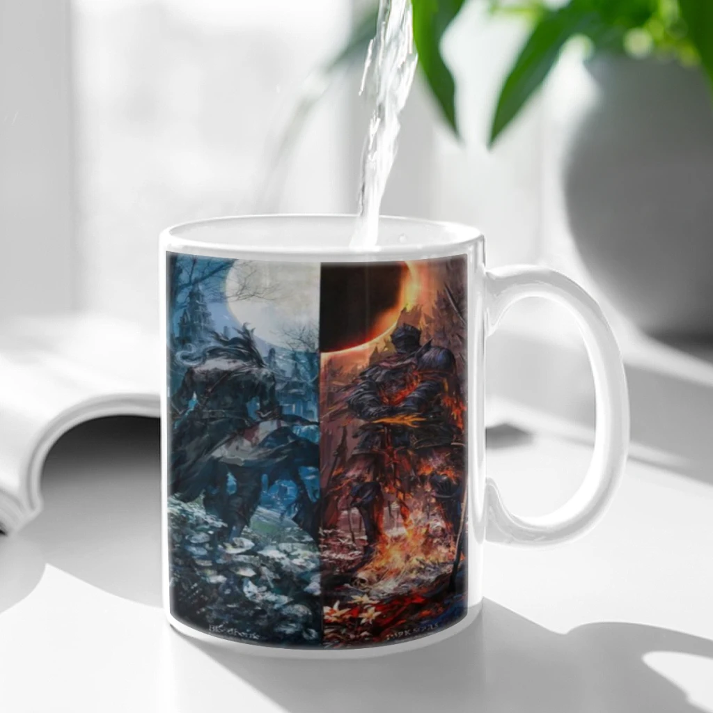 

Popular Game Elden Art Ceramic Mugs Coffee Cups Milk Tea Cup ins Oatmeal Breakfast Mug Drinkware Kitchen