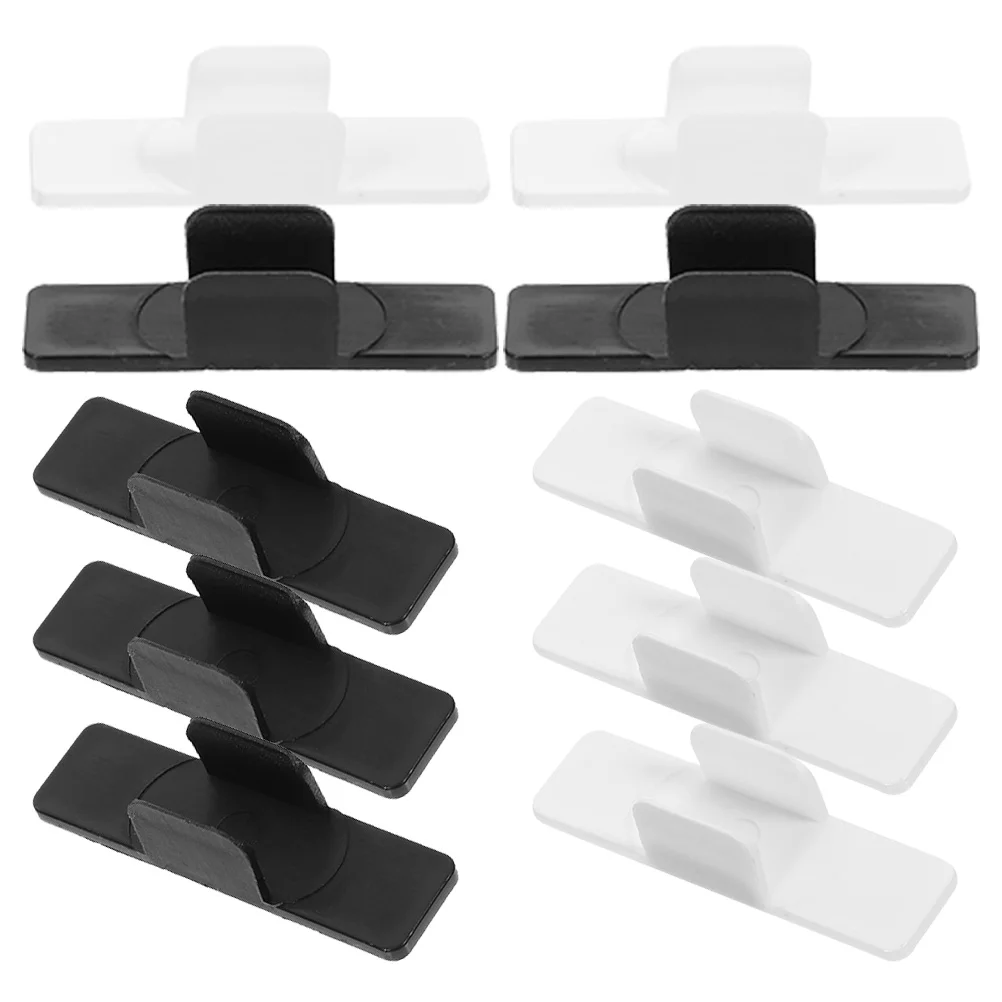 

10Pcs Whiteboard Pen Holder Clips Plastic Self-Adhesive Pen Clips Holder for Classroom Meeting Office Plastic Pencil Clip