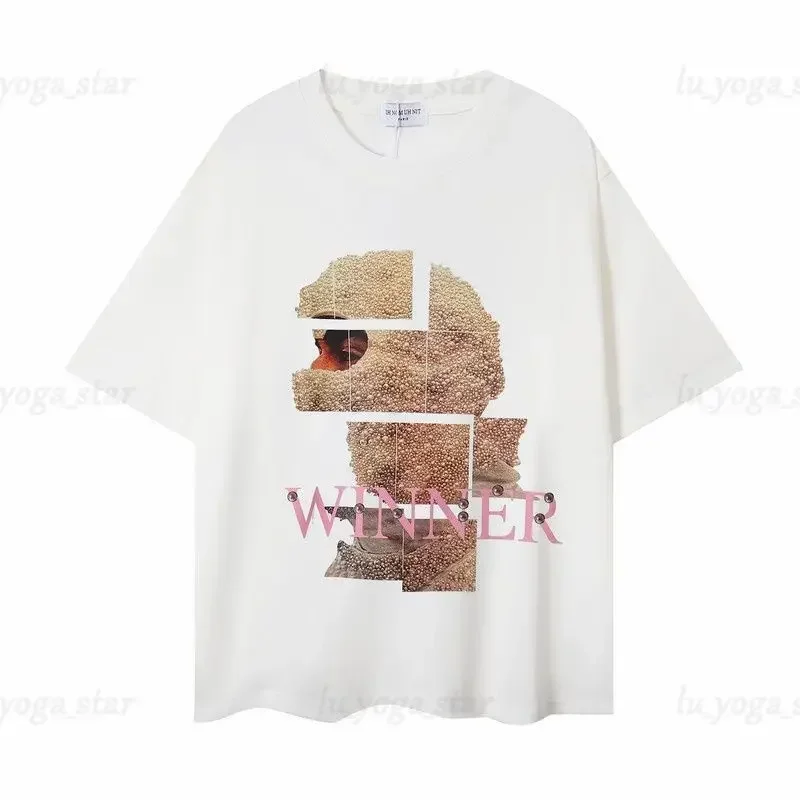 بلايز رجالي Ih Nom Uh Nit قناع تي شيرت تيز أبيض وأسود رئيس الشارع عادية فضفاض تيز عالية الجودة قصيرة الأكمام حجم S-4XL