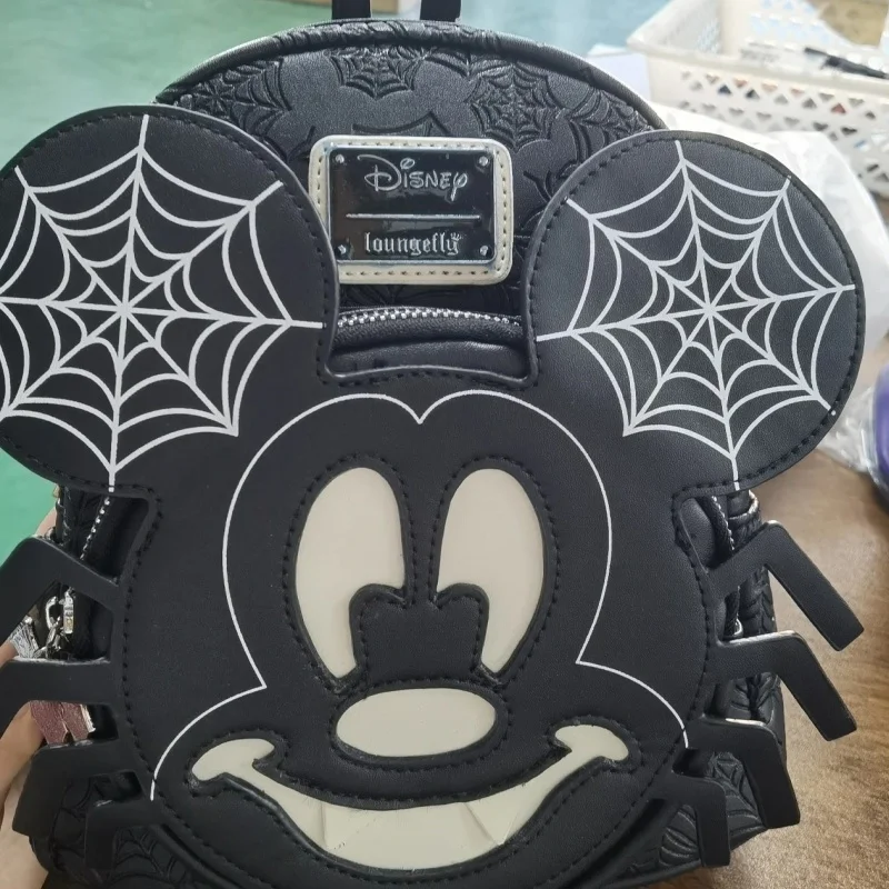 New Loungefly Disney Halloween Mickey Mouse Glow Backpack Mickey Satchel Cartoon Cute Children'S Backpack Shoulder Bag Mini Bag