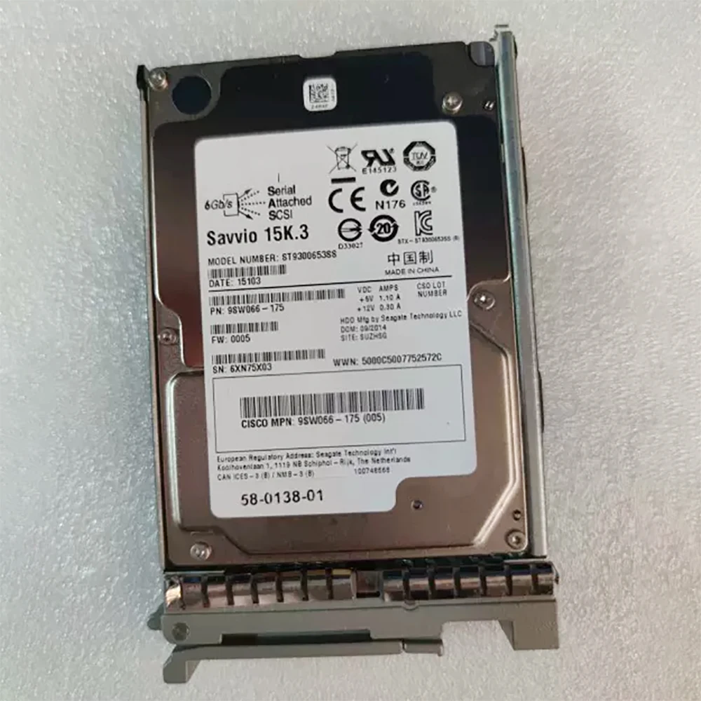 300G 15K 2.5'' SAS 58-0138-01 MK3001GRB UCS-HDD300GI2F105 Server Hard Disk For Cisco