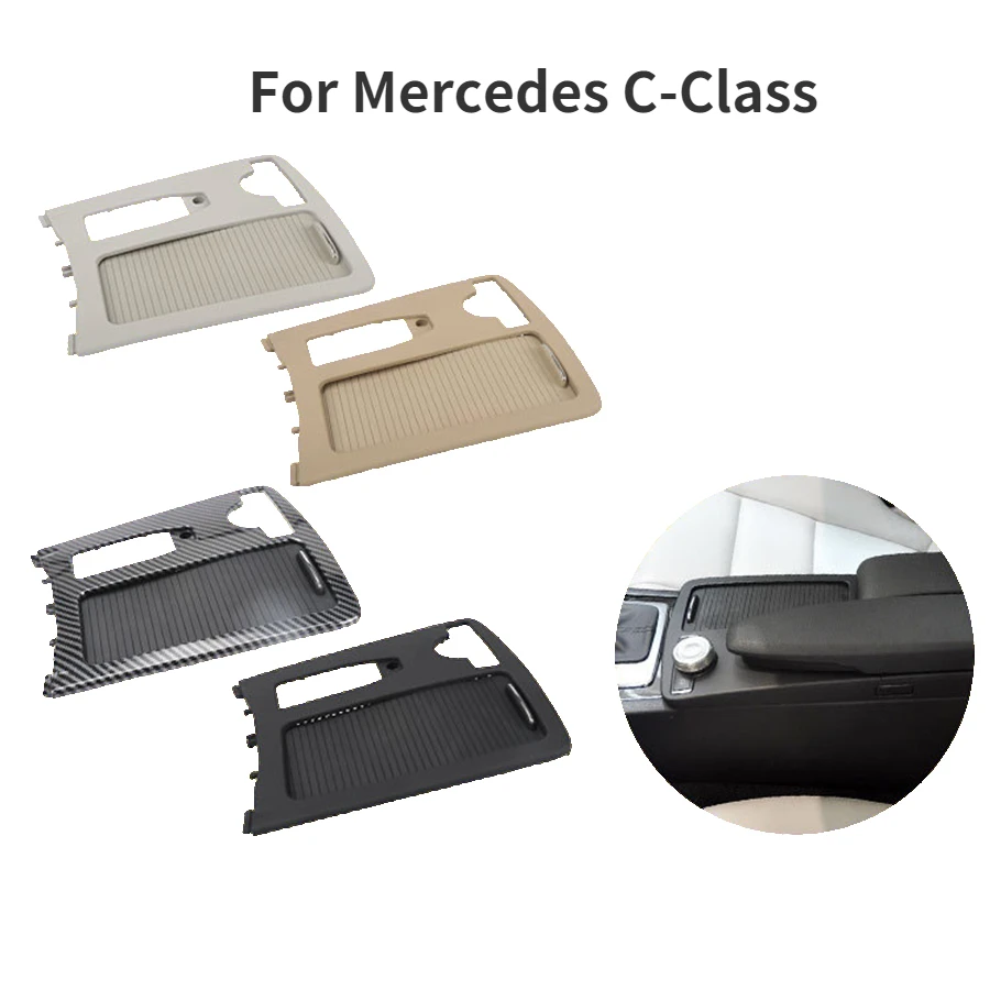 

Car Inner Indoor Central Armrest Drink Cup Holder Shutter Outer Frame Panel For Mercedes C-Class W204 W212 W207 2046807607