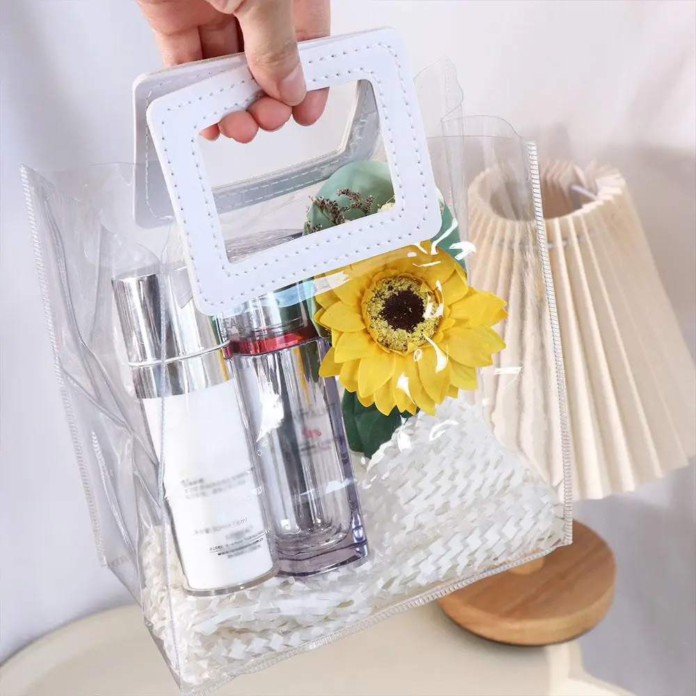 

Ins Storage Bag Tote Bag Beach Bag Gift Bag Women Handbags Wedding Candy Bag Lunch Box PVC Transparent Bag Women