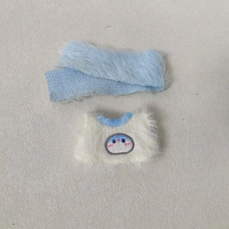 Leuke Pinguïn & Varken Thema Outfit Set voor 4e Gen Mini Labubu Kleding en Sjaal Kostuum voor 10 cm Vinyl Poppenkleertje Accessor