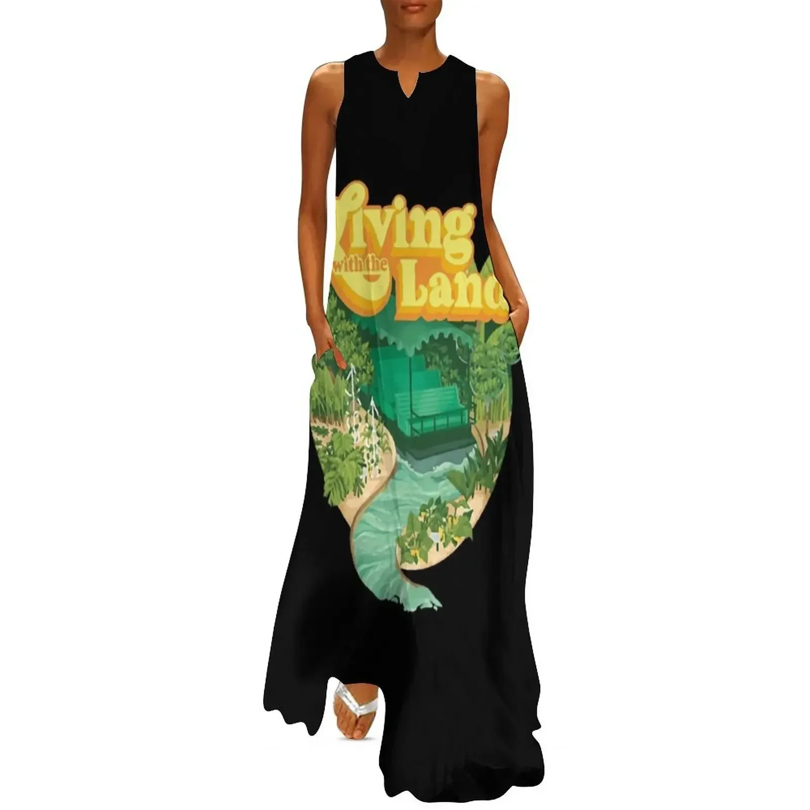 

Living With the Land Long Dress Women's long dress cute dress women's clothing korea stylish