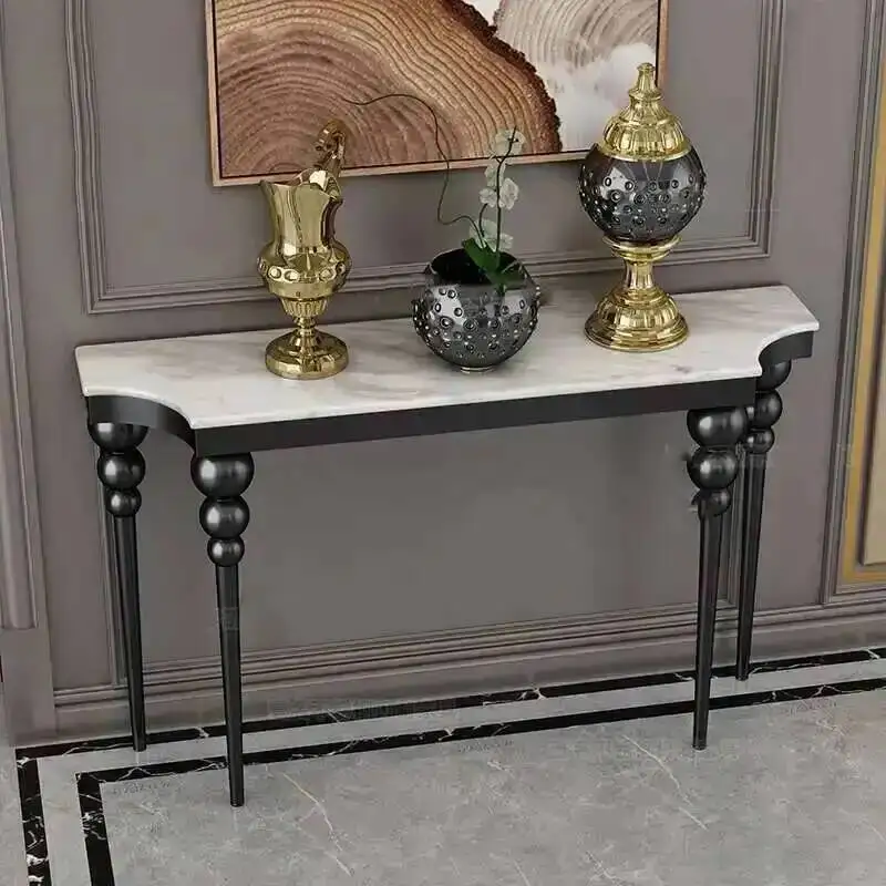 

Консольный стол в скандинавском стиле Living Design, металлический узкий офисный стол, винтажный классический стол для гостиной, современная мебель