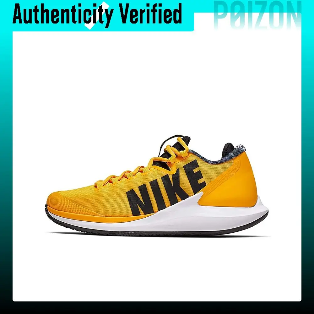Nike Air Zoom Zero Tennis Shoes Men's Low Top Yellow/Black/White AA8018-700
