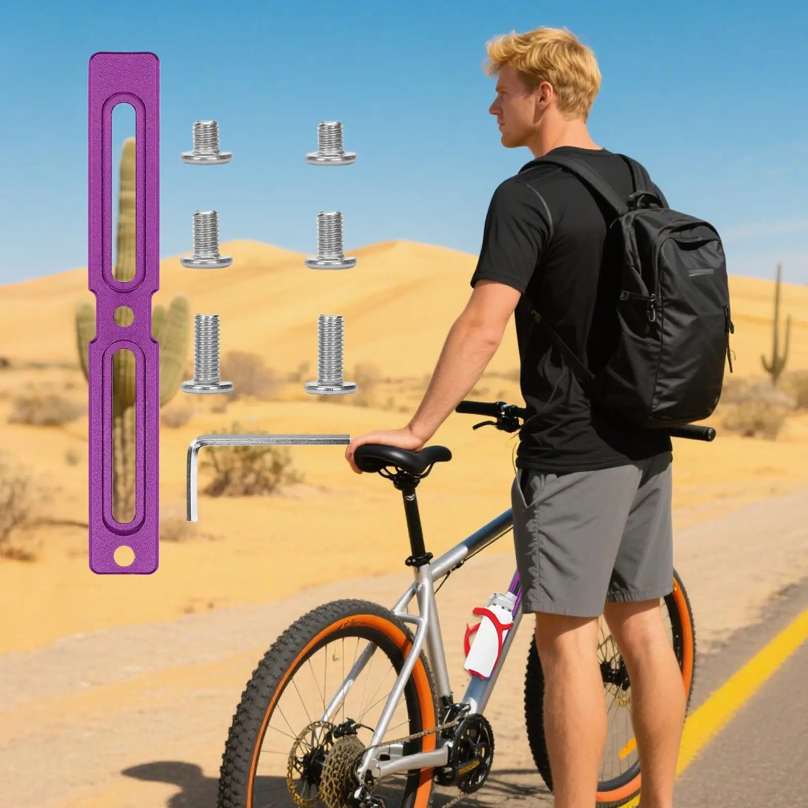 محول قفص الزجاجات المائية، قاعدة تركيب زجاجة الدراجة، حامل قارورة سكوتر قابل للتعديل لركوب الدراجات الجبلية في الحضرية