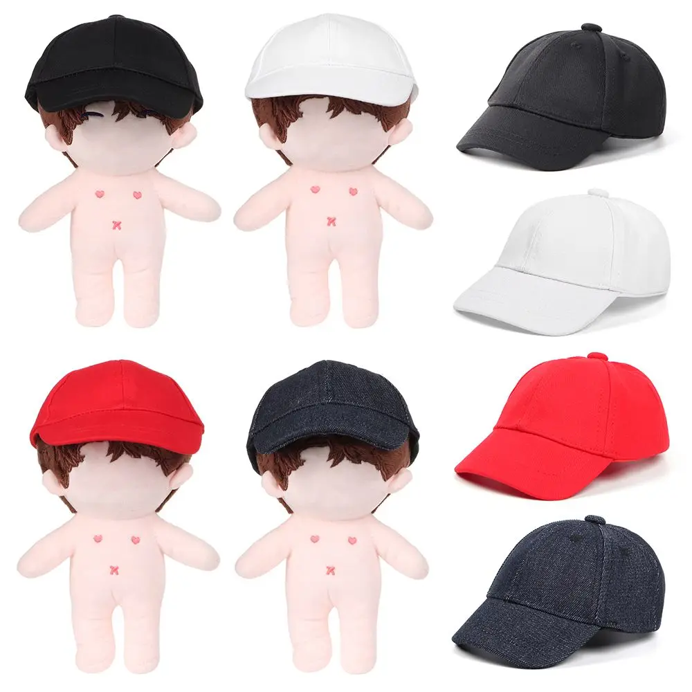 Fashion Caps for 20cm Dolls Hat Candy Color Cute Animal Casual Hat For Plush Doll Head Doll Baseball Cap Doll