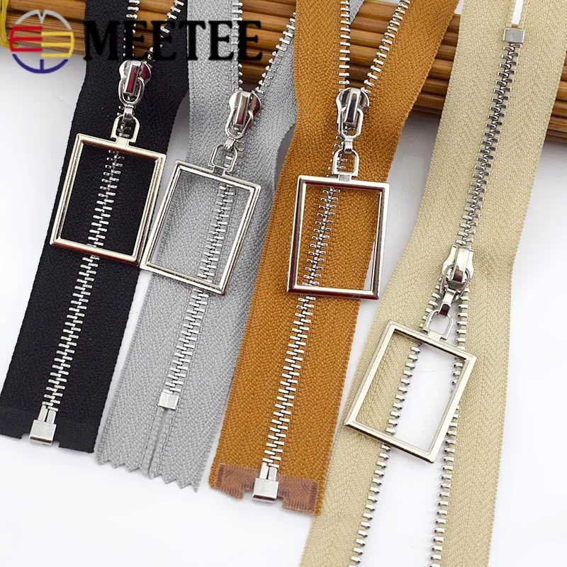 2/4Pcs 15-30cm Close-End 40-70cm Open-End 3# Metal Zipper For Sewing Zips repair kit DIY Bag Coat Decor Zip Garment Accessories