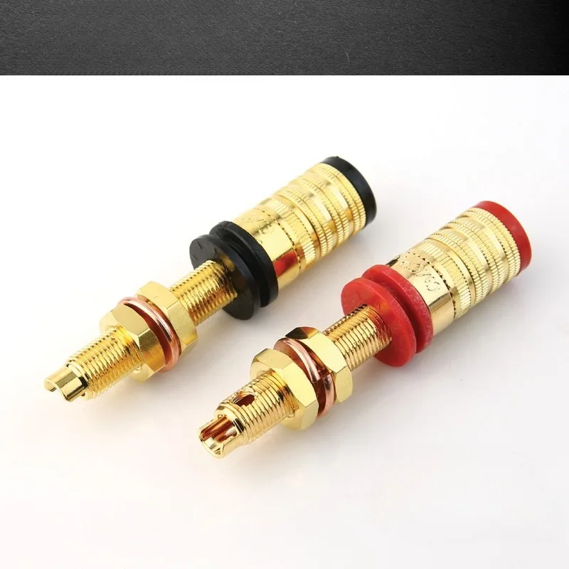 

838-L-G gold-plated loudspeaker base audio wiring column/speaker base