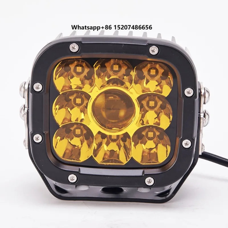 Amber Led Fog Driving Light Combo Work Light Lamp 4x4 Motorcycle Tractors Lights