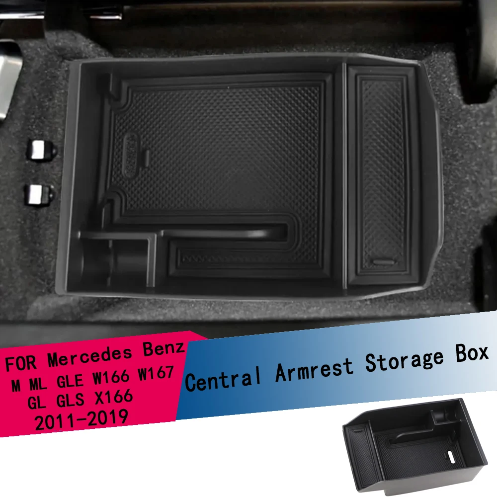 Für Mercedes Benz M ML GLE GL GLS-Klasse W166 W167 X166 2011-2019 Auto-Zubehör ABS Mittelarmlehne Aufbewahrungsbox
