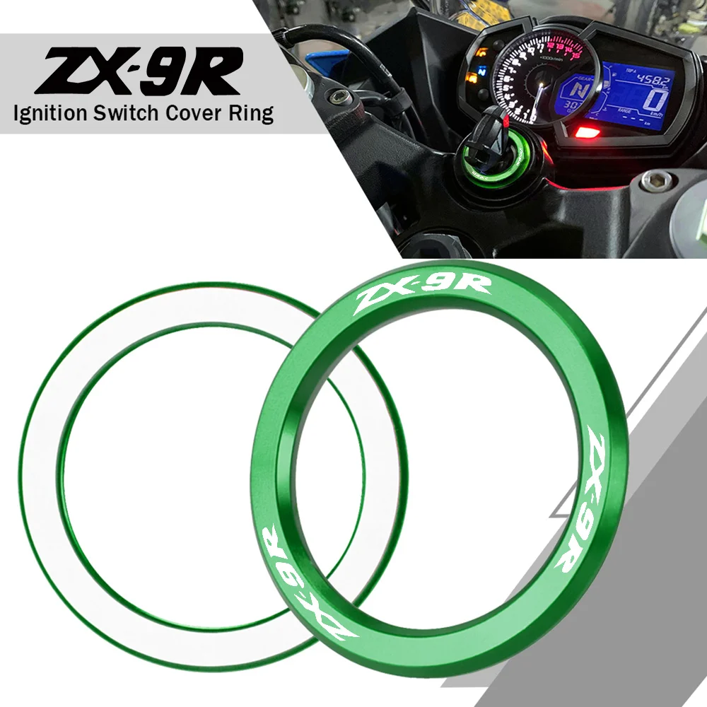 Aluminum Motorcycle Ignition Switch Cover CNC zx-9r 1998-2003 2002 2001 2000 1999 key Accessories For KAWASAKI ZX9R ZX 9R