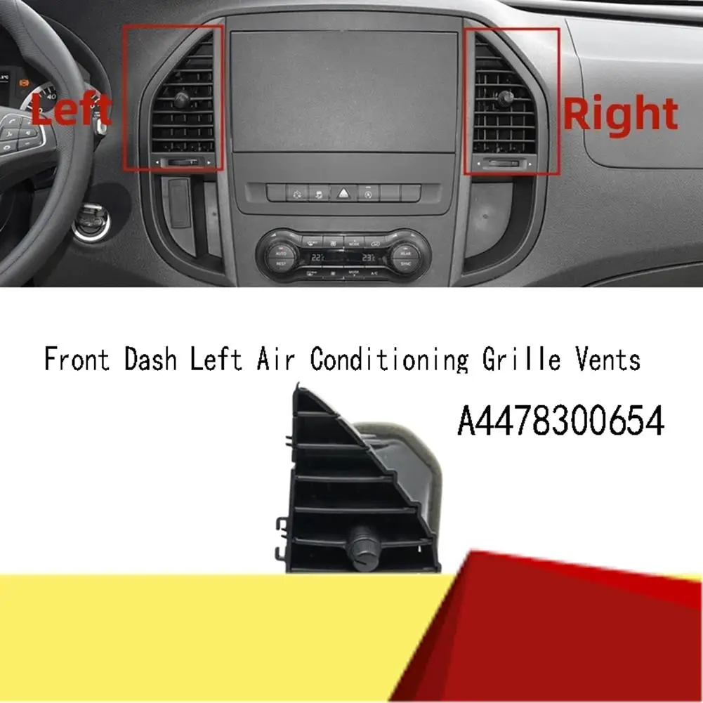 

Front Dash Center Air Vent Air Conditioning Grille Vents For Mercedes-Benz Vito V260 W447 W448 15-24-M53K