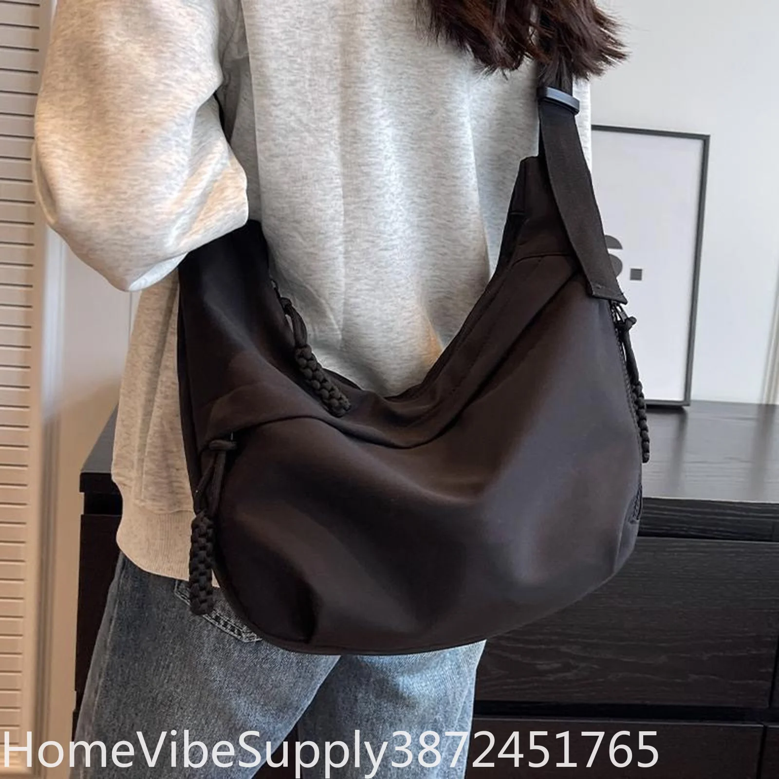 Elegant Fashion Large‑Capacity Single Shoulder Crossbody Bag Stylish Daily Commuter Handbag Practical Thoughtful Gift For Office Women Worker Supply
