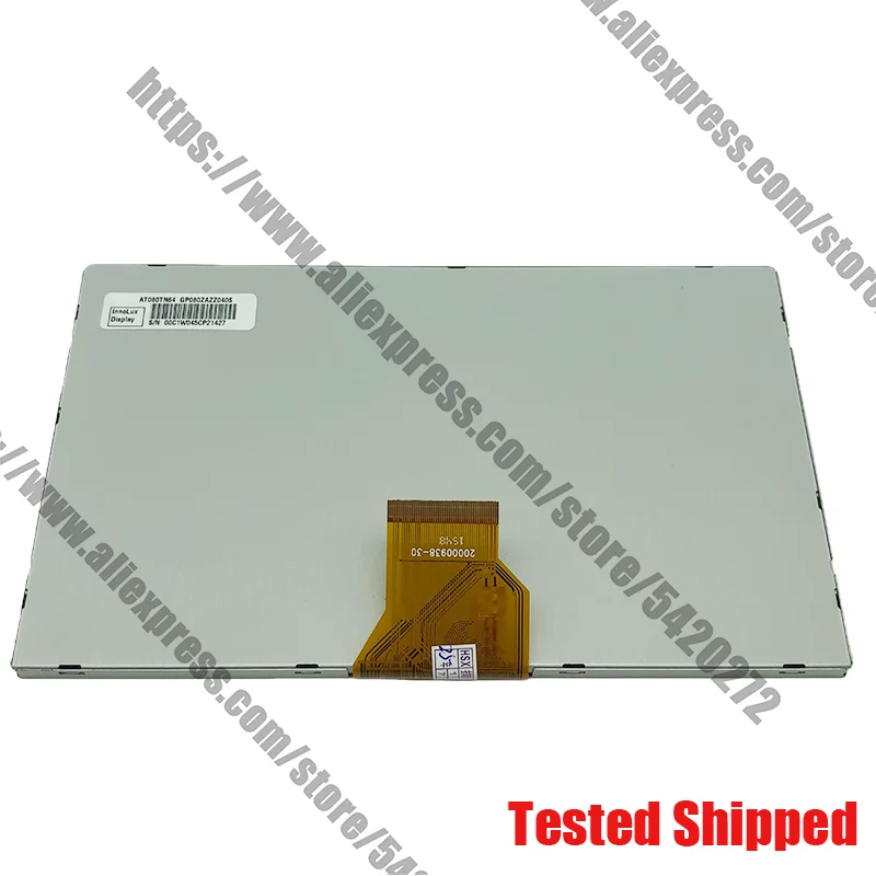 Pantalla LCD 100% Original de 8 pulgadas, AT080TN64, AT080TN62