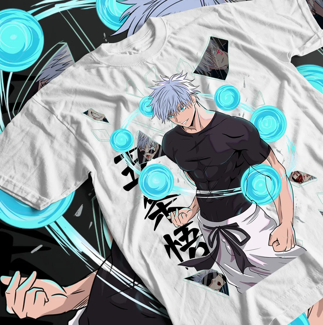 Gojo Satoru T-Shirt Megumi Itadori Yuji Jujutsu Kaisen Sukuna Horror Gift Shirt