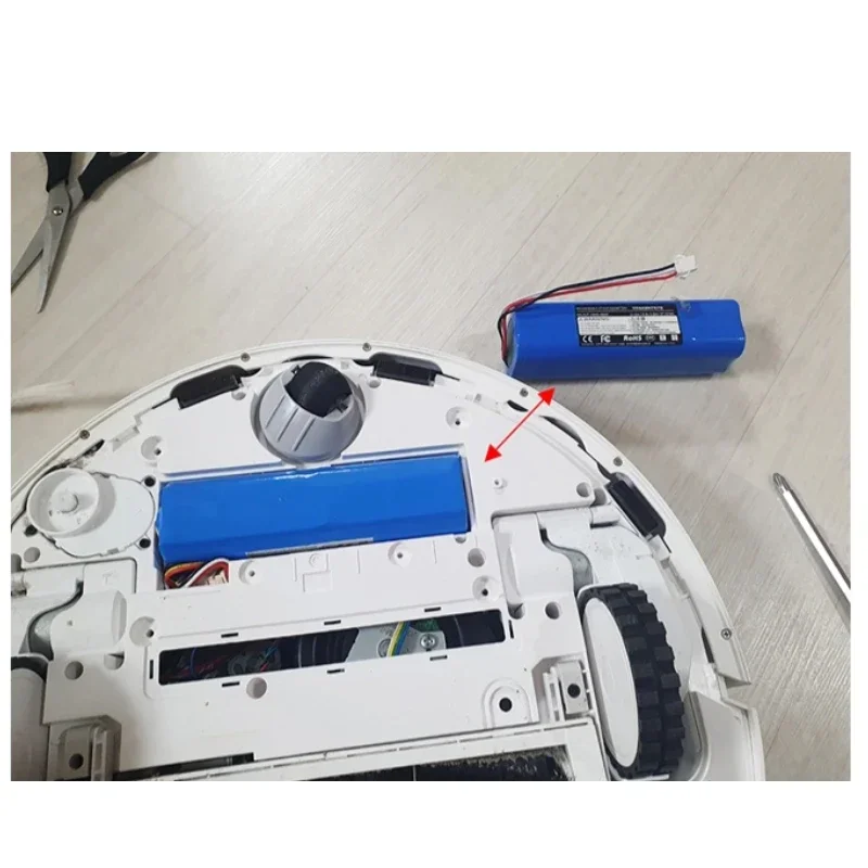 Original for XiaoMi Lydsto R1 Rechargeable Li-ion Battery Robot Vacuum Cleaner R1 Battery Pack with Capacity 9800mAh 12800mAh