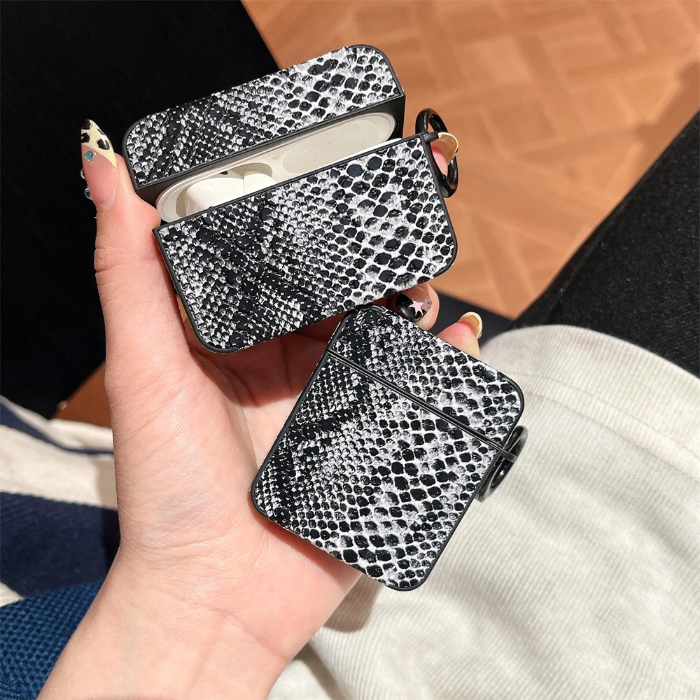 INS Style Snake Pattern Multi-Color Simple And Personalized Creative Apple Earphone Case Suitable For Airpods 1 2 3 4 Pro Pro2